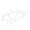 A minimalist white line art illustration of a human eye with eyelashes on a solid white background.